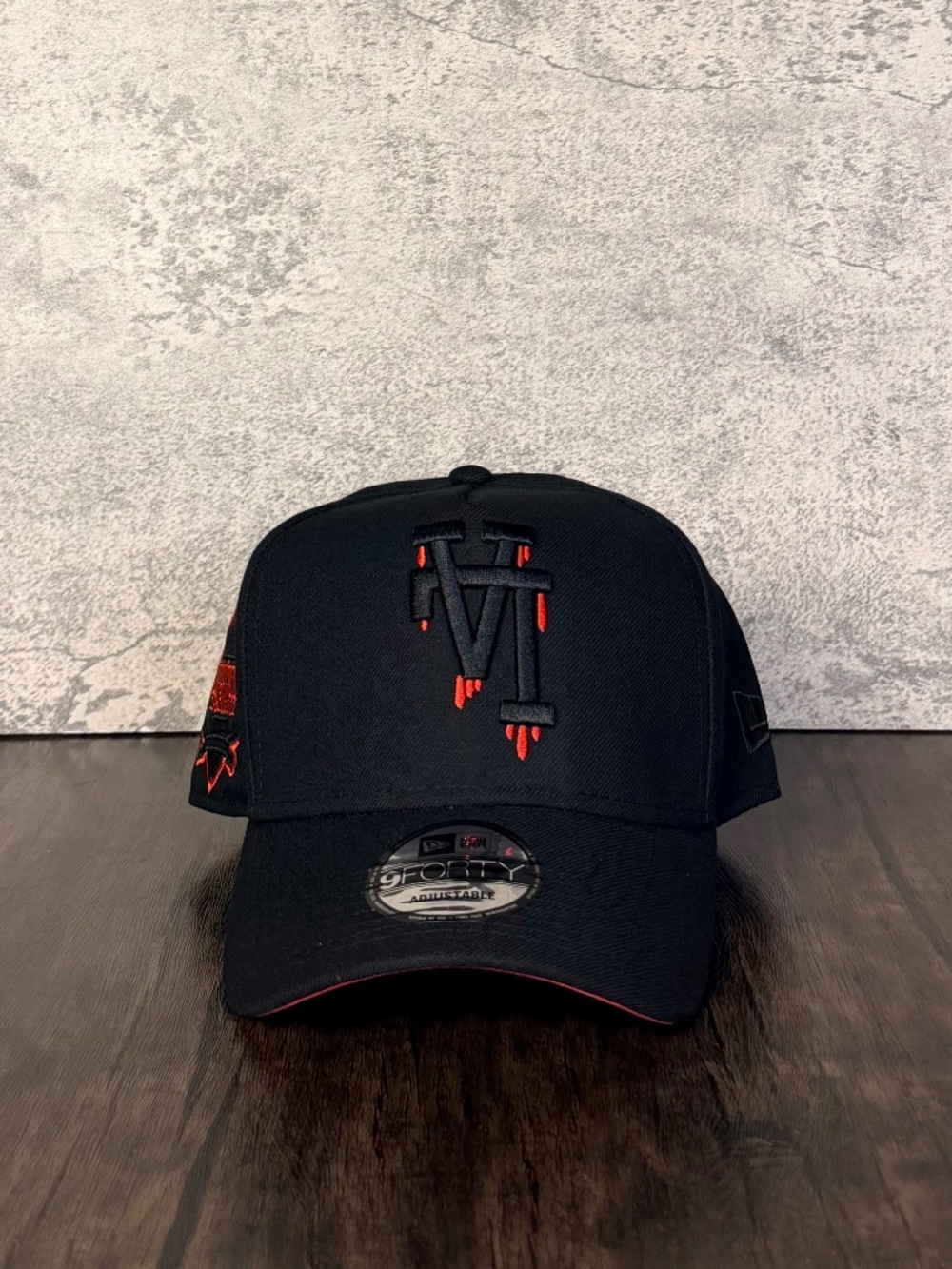 New Era Los Angeles Dodgers Dripping Reversed LA Logo 9FORTY A-Frame Snapback